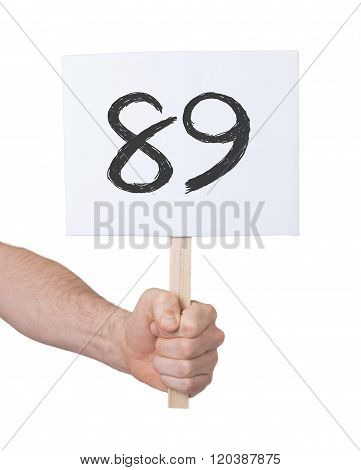 Sign With A Number, 89
