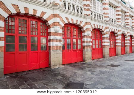 Brick Firestation Doors