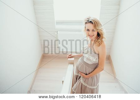 A Happy  Pregnant Woman