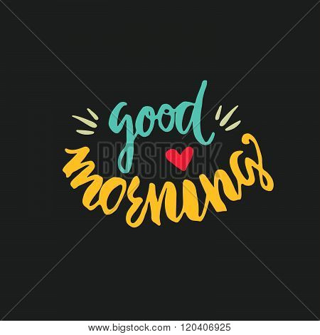 Good Morning Lettering