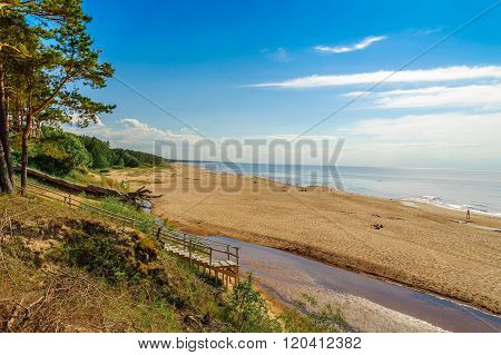Baltic sea coastline near Saulkrasti town, Latvia