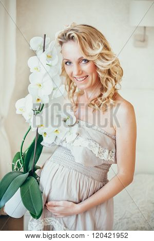 A Happy  Pregnant Woman