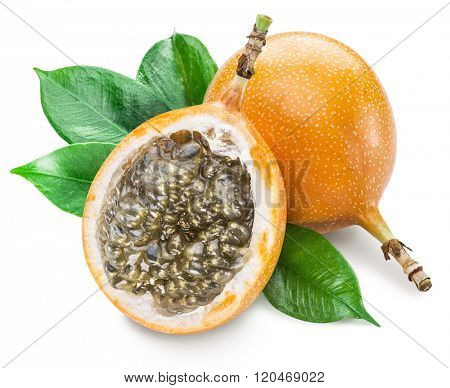 Granadilla fruits. File contains clipping paths.