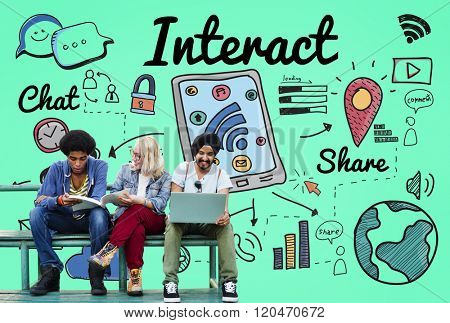 Interact Interaction Interactive Interacting Group Concept