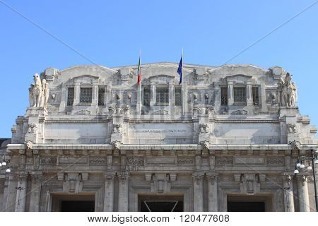 Facade of Milan Central Station