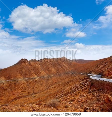 Fuerteventura Risco de las Penas at Canary Islands in Degollada Granadillos