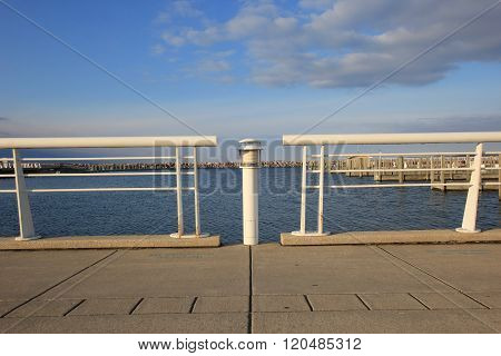 Clinch Park light in Traverse City, Michigan