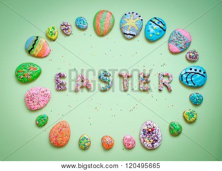 Easter homemade gingerbread cookies