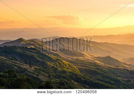 Beautiful mountain at Doi Chang ,Chiang Rai
