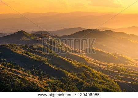 Beautiful mountain at Doi Chang ,Chiang Rai