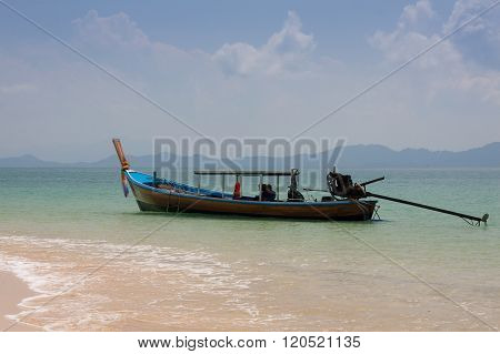 Traditional Thai Longtail Boat