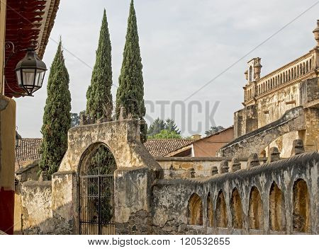 Ancient Catholic Temple In Mexico
