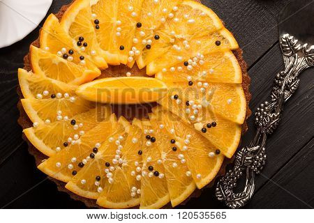 Tasty Decorated Orange Cake