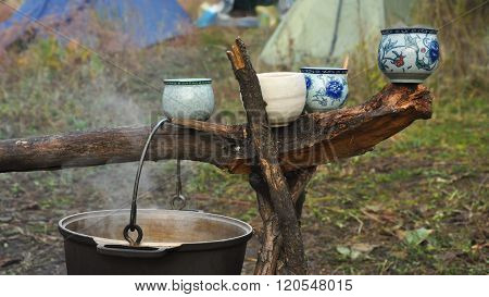 Tea party in the nature