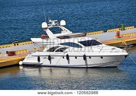 Motor Yacht In Jetty
