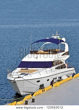 Motor Yacht In Jetty