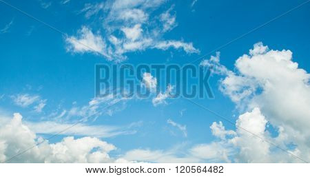 Blue sky with clouds