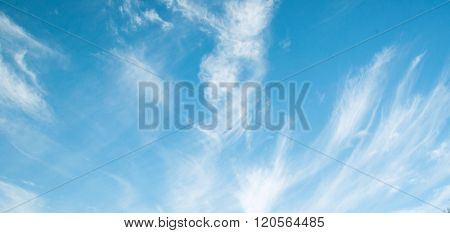 clouds in the blue sky. nature backrounds details.