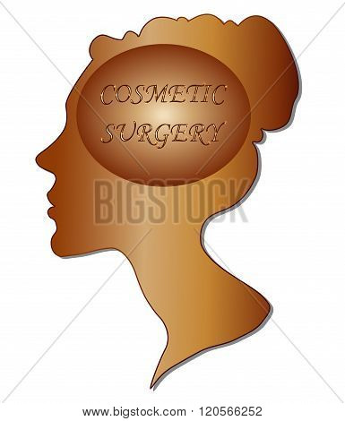 illustration of the cosmetic surgery emblem logo.