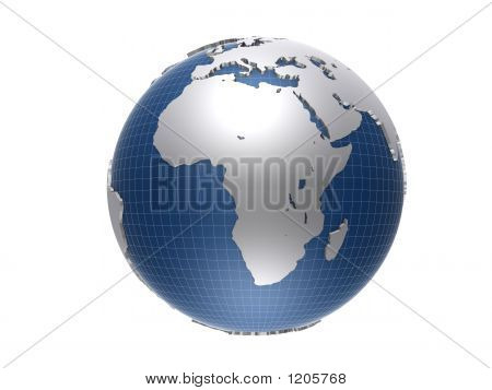Globo blu e argento