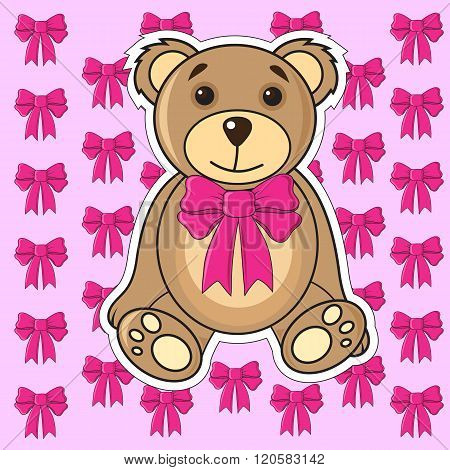 cards with bears in the vector