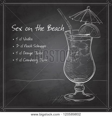 Sex on the Beach mixed drink