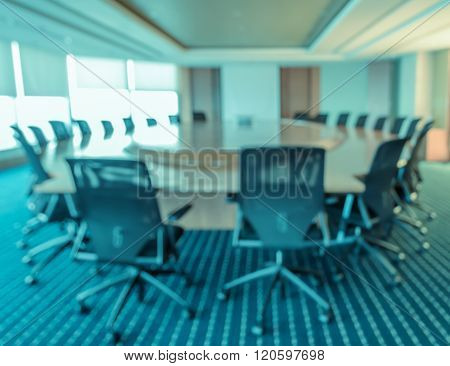 Blurred Conference Room For Background