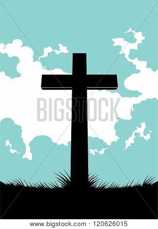 Christian cross background
