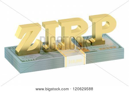 Zirp Concept With Pack Of Dollars
