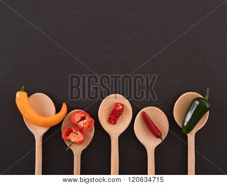 Different chili peppers