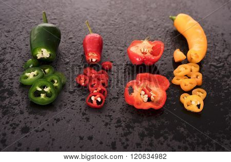 Different chili peppers