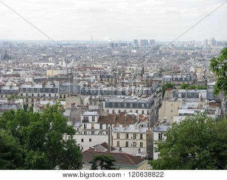 Spectacular Panorama Of Paris, France