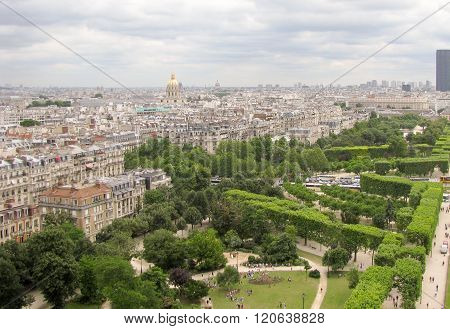Spectacular Panorama Of Paris, France