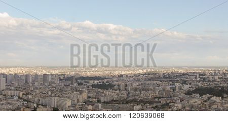 Spectacular Panorama Of Paris, France