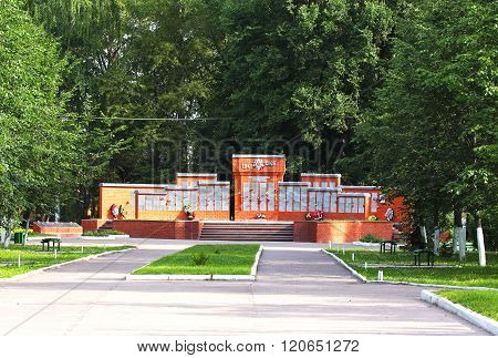 Victory Obelisk in honor of soldiers - inhabitants of Torzhok who fell in the Great Patriotic War