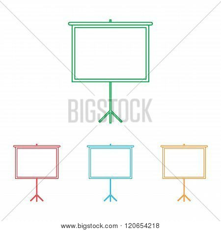 Blank Projection screen