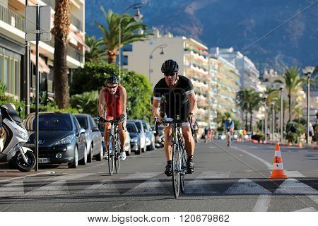 Rider With Bottle Of Water