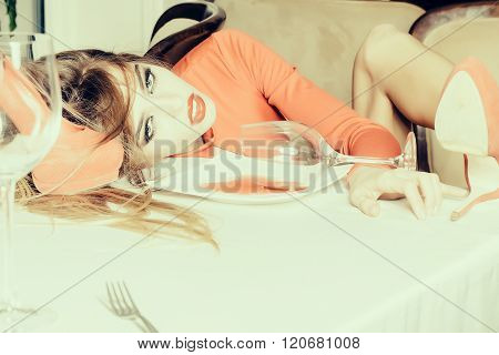 Fashionable Drunk Girl