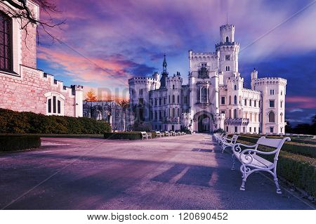 Famous Castle Hluboka,czech