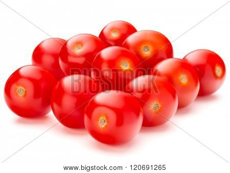 fresh cherry tomato isolated on white background cutout