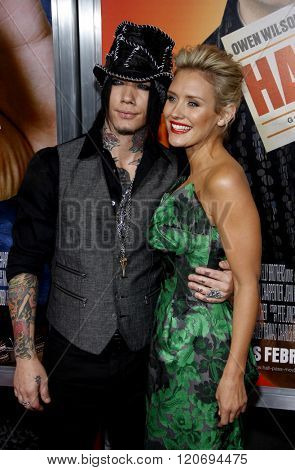 Dj Ashba and Nicky Whelan at the Los Angeles Premiere of 