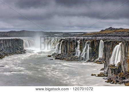The powerful Selfoss waterfall
