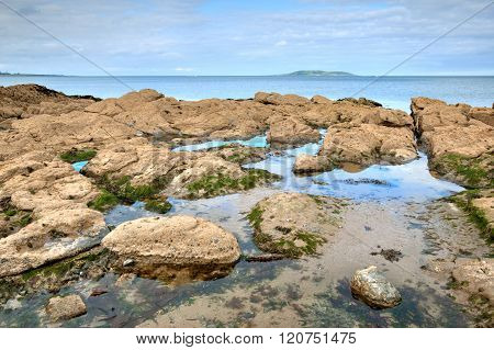 East Coast Of Irish Sea In Malahide, Ireland