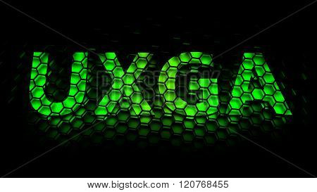 UXGA (Ultra Extended Graphics Array) - computer generated image (3D render)