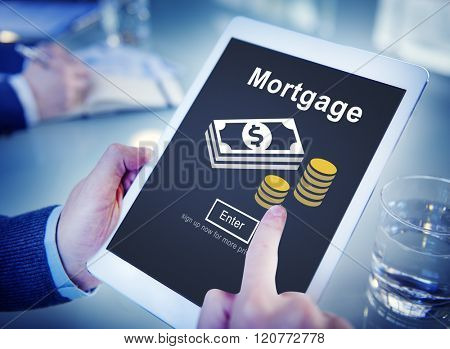 Mortgage Payment Debt Finance Webiste Online Concept
