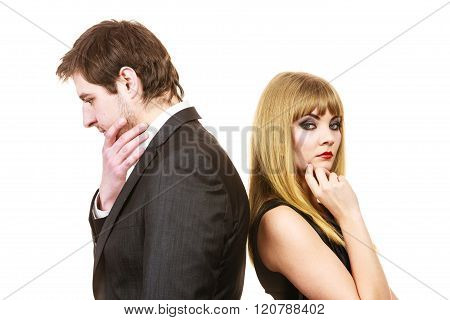 Couple Ignore Each Other After Arguement.