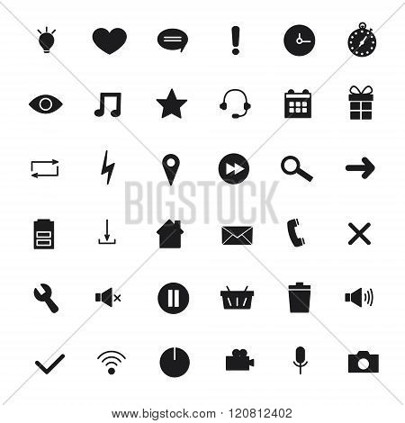 Universal Icons For Web And Mobile, communications. Vector Illustration.
