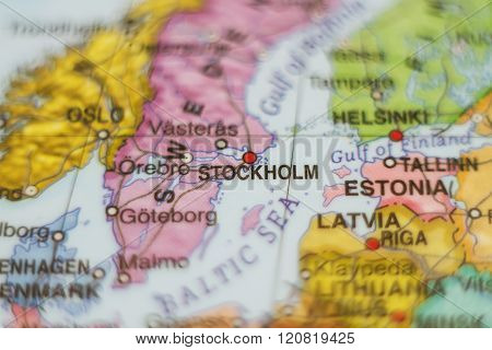 Sweden Country Map .