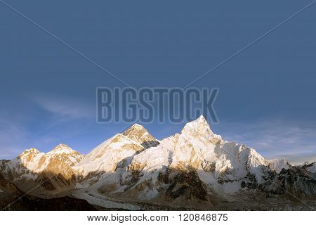 Panoramic View Of Mount Everest From Kala Patthar