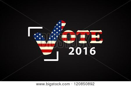 USA 2016 Presidential election poster